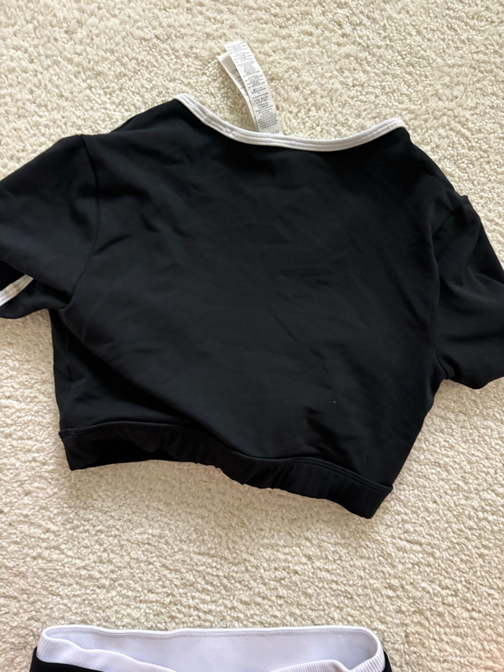 ALO Yoga Black womens Leggings with Contrast Trim - Picture 4 of 5
